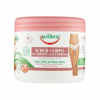Equilibra ALOE VERA telový vyživujúci peeling 550g