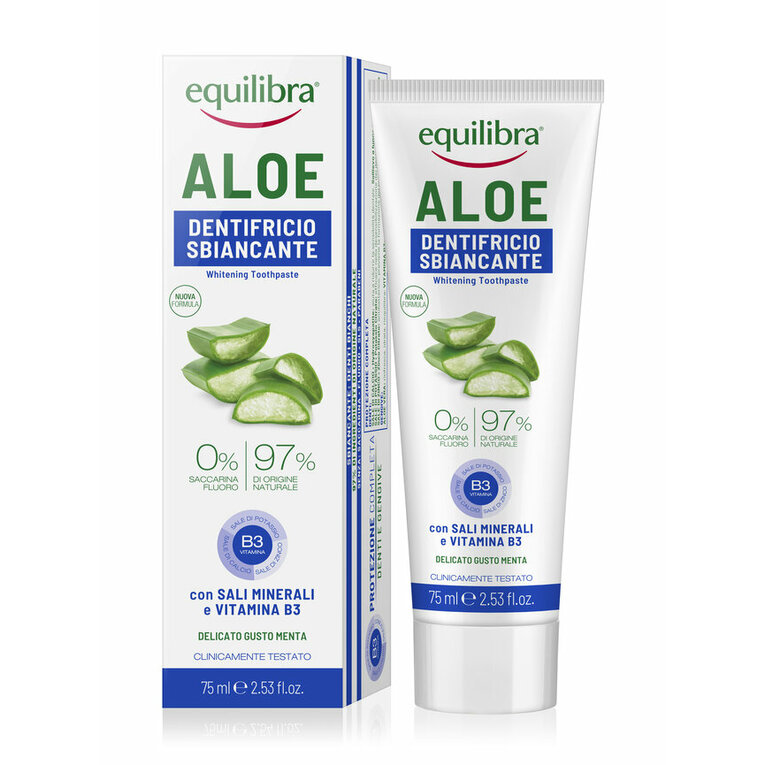 Equilibra Zubná pasta Aloe vera gél WHITENING bieliaca